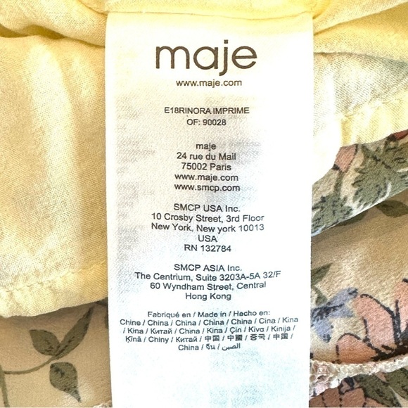 MAJE | Rinora Off The Shoulder Floral Dress - Picture 7 of 9